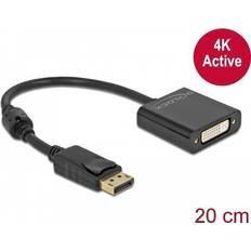 Displayport hun DeLock Adapter 20 pin DisplayPort han -> 24+5 pin kombineret DVI hun