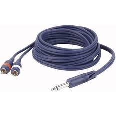 DAP Audio Mono Jack to Double RCA Plugs