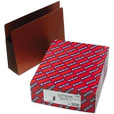 Smead Smead 73691 5 1/4 Inch Expansion File PocketsStraight Tab, Letter, Brown/Redrope, 10/Box