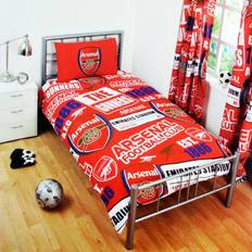 Arsenal F.C. Single Patch Design Football Logo Duvet Cover Red, Multicolour (200x135cm)