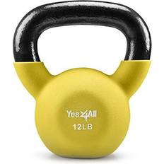 Yes4All 12lb Neoprene Kettlebell Illuminating Single