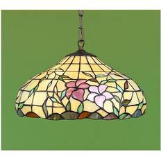 Tiffany taklampa 40cm Nostalgia Design Hibiskus T08-40 Pendellampa