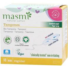 Tampons Masmi NATURAL COTTON Bio Tampons Classic 18 stycken