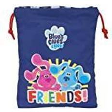 Blå Gymnastikposer Safta Madkasse med tilbehør Blue's Clues 20 x 25 cm sæk (sack) Marineblå