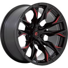 19" - Red Car Rims Fuel 1PC Cast Aluminum Rim D823 24X12 5X5.0 G-BLK MILL C-RED -44MM