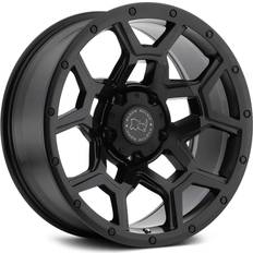 19" - 5/112 Car Rims Black Rhino Overland 17x8 5x114.3 5x4.5" +35mm Matte Wheel Rim