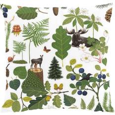 47.0 cm Pudebetræk Arvidssons Textil Skogsliv Pudebetræk Hvid, Grøn (47x47cm)