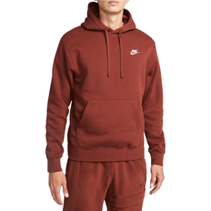 Nike Sportswear Club Fleece Pullover Hoodie - Oxen Brown/White