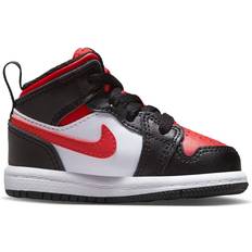 Nike Jordan 1 Mid TD - Black/White/Fire Red