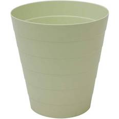 JVL Funktional Plastic 7 Litre Round Green Bin