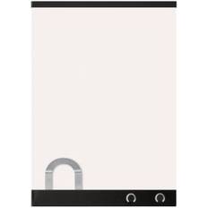 Kontorartikler Nobo Small Wall Mountable Magnetic Whiteboard with Clip 1903859 Lacquered