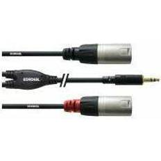 Xlr jack Cordial Audio Adapter Cable [1x jack 3.5 2x XLR jack] 3.00