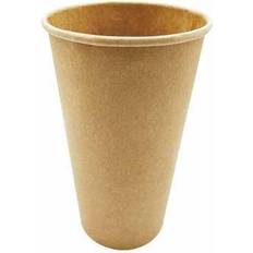Muovimukit Kahvimuki Pahvi 40 cl 16 oz Ø90x137 mm valkaisematon Ruskea,50 kpl/ps (50 kpl)