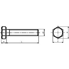 S&P Byggematerialer S&P M 20X50 ISO 4017 SFA4 sætskrue