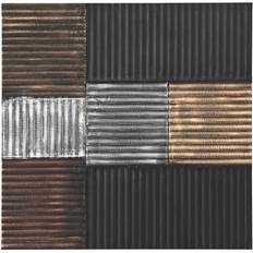 Dkd Home Decor Sort Gylden Glamour Moderne Vægdekorationer 3stk