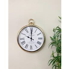 Geko Copper Pocket Watch Kensignton Station Large 42cm Wall Clock