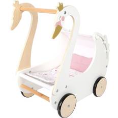 Small Foot Poppen en Poppenhuizen Small Foot Houten Poppenwagen Zwaan