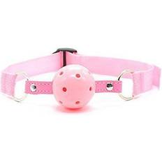 Rosa Gags Sexleksaker Toyz4Lovers Breathable Ball Gag 5