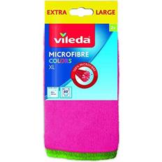 Multikleur Accessoire Reinigingsapparatuur Vileda Colors Microvezeldoeken XL 2 Stuks