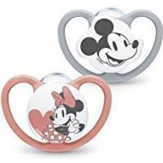 Grau Babyflaschen-Zubehör Nuk Disney Mickey Mouse Space Silicone Soother 18-36m