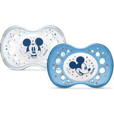 Dodie 2 Anatomical Pacifiers Disney Night Mickey 18 m