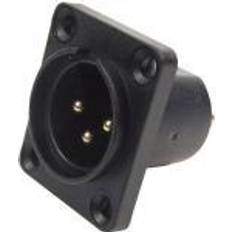 Kabler CP30060 XLR-stik Flangestik, kontakter Poltal: 3