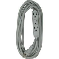 20 foot extension cords Wood's 2867 3outlet extension cord with power tap, 20foot, gray