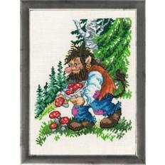 Permin Bild Trollpapa Sammelt Pilze