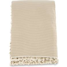 Rød Sengetæpper Venture Design Lias Microfiber Sengetæppe Rød, Beige (260x)