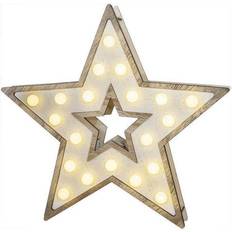 E Stelle dell'Avvento Edm Led Spirito Natalizio 25.5 x 27.2 cm 20 Led 71739 Stella dell'Avvento