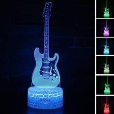 Kid's Room Visual 3D lamp Electric Guitar Musical Instruments Illusion Night Light