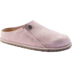 Pink - Unisex Slippers Birkenstock Zermatt Premium Suede Leather - Lavender Blush