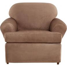 Loose Chair Covers Sure Fit Ultimate Heavy Weight Stretch Loose Chair Cover Brown (29.2x29.2cm)