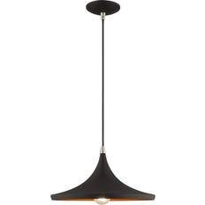 Black Ceiling Lamps Livex Lighting One Light Mini Pendant Lamp