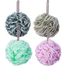 Bath Sponges Novosun Loofah Bath Sponge Luffa Loufa Body Scrubber Mesh Pouf Shower Ball Exfoliating Shower