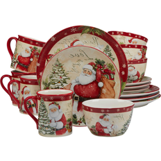 Certified International Holiday Wishes Dinner Set 16pcs