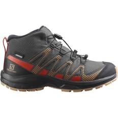 Textile Walking Shoes Salomon XA Pro V8 Mid CSWP Jr - Magnet/Acorn/Cherry Tomato