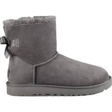 Damen - Grau Stiefeletten UGG Mini Bailey Bow II - Grey