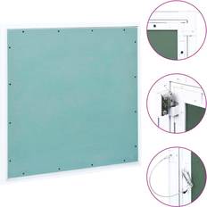 Revisionsklappen vidaXL Revisionsklappe mit Aluminium-Rahmen und GK-Einlage 600x600 mm