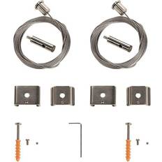 Nordtronic Lampedele Nordtronic påbygningskinne, 5 meter, 2 Lampeophæng