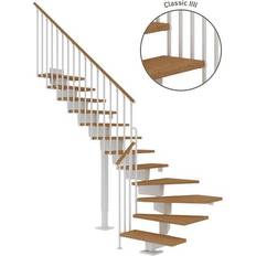 Svingstrapper Dolle Dubai Kvartsvingstrappe Classic IIII 238-294 cm