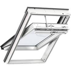 Finestre Velux Da Tetto Solare L 94 x H 160 cm Bianco Alluminio, Legno Finestra a Ghigliottina Triplo vetro