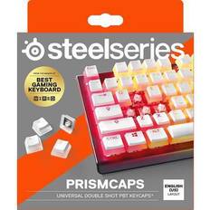 SteelSeries PRISMCAPS Universal Double Shot PBT Keycaps White (English)