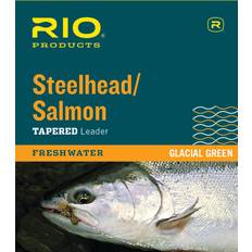 Green Fishing Lines RIO Steelhead/Salmon Tapered Leader Glacial Green 12 lb. 12'