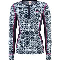 Donna - Lana merino Maglie Termiche Kari Traa Rose Long Sleeve Baselayer - Royal