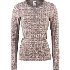 Kyllä - Ruskea Aluskerrokset Kari Traa Rose Long Sleeve Baselayer - Taupe