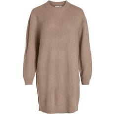 Strickkleider - XXS Vila Nua Long-Sleeved Knitted Dress