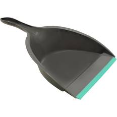 JVL Rubber Grip Dustpan and Bristle Brush Set