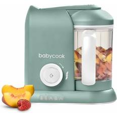 Robots de Cuisine pour Bébé Beaba Babycook Solo, Robot bébé 4 en 1, Cuiseur, Mixeur Eucalyptus