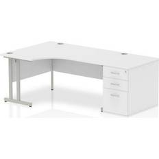 Impulse 1600 Left Hand Cantilever Workstation 800 Pedestal Writing Desk